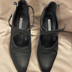 Black Satin Ann Taylor pump
